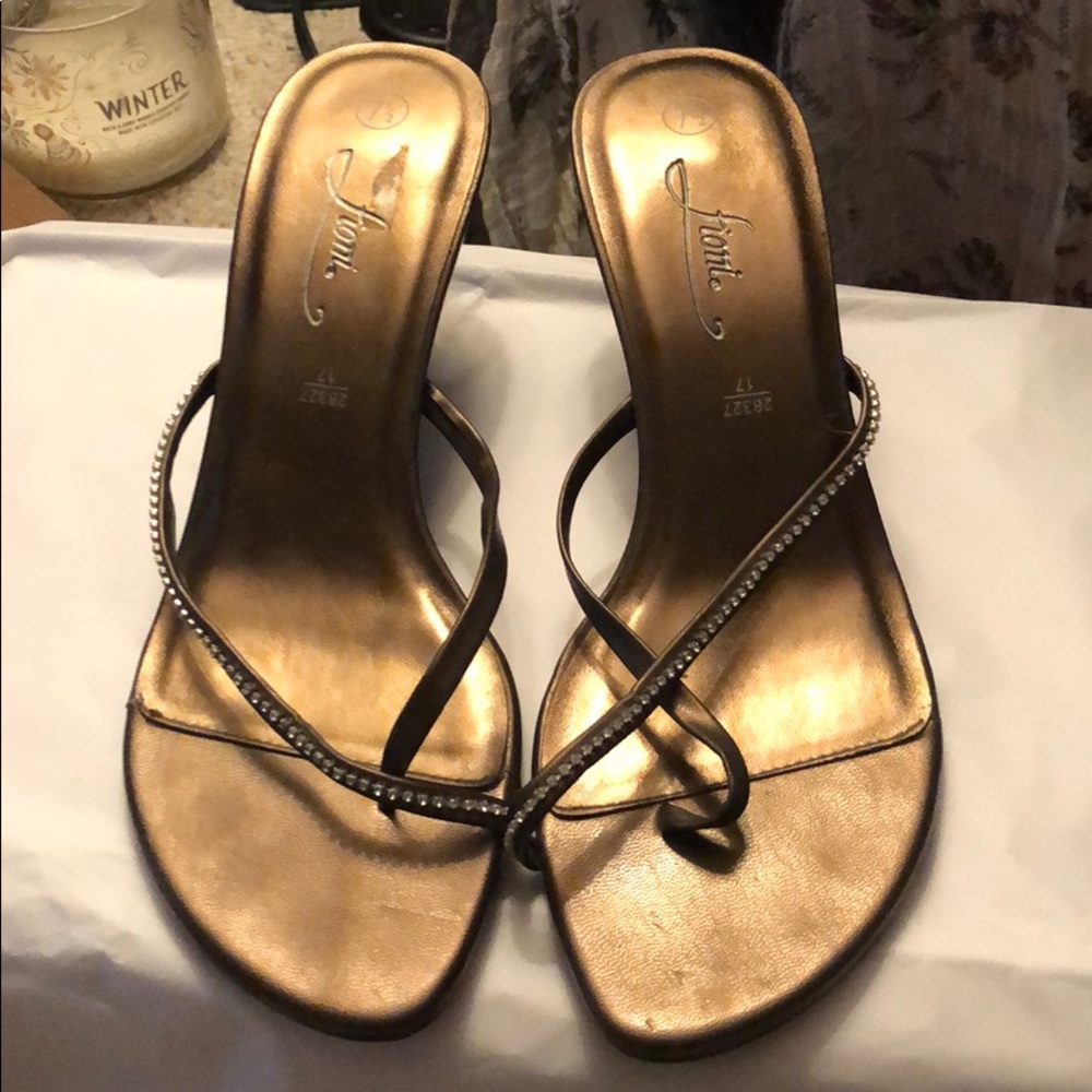 Bronze heels
